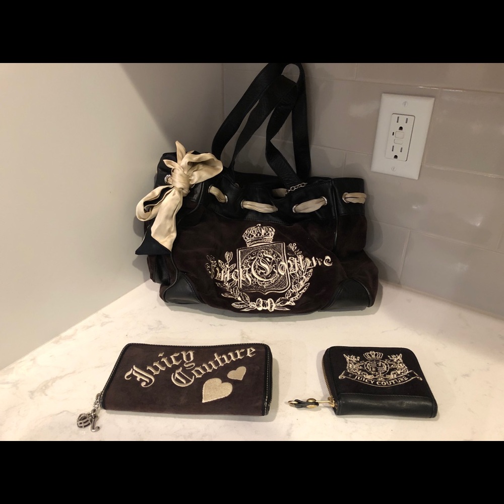 Juicy Couture Bag with matching wallets